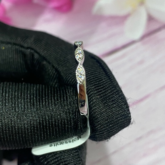 Moissanite ring set with certificate - Picture 4 of 15